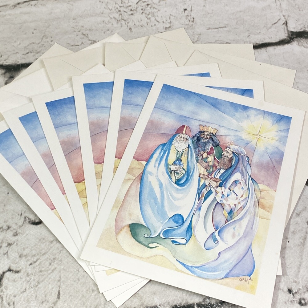 Wise Men Christmas Cards‎ Lot of 6 Vintage 80's